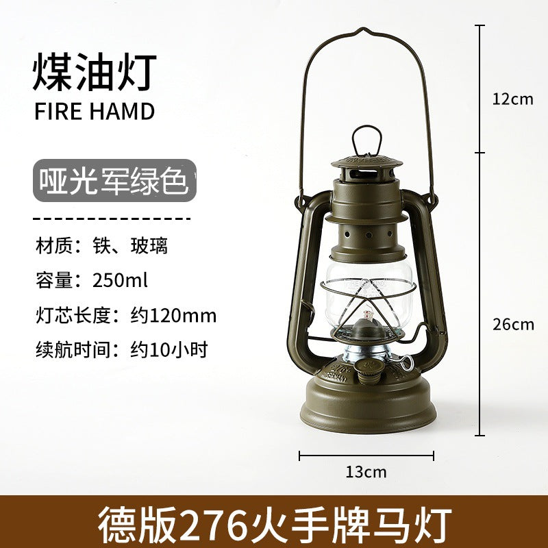 276 fire hand lantern outdoor camping lamp tent lighting lamp retro kerosene lamp atmosphere portable camping lamp