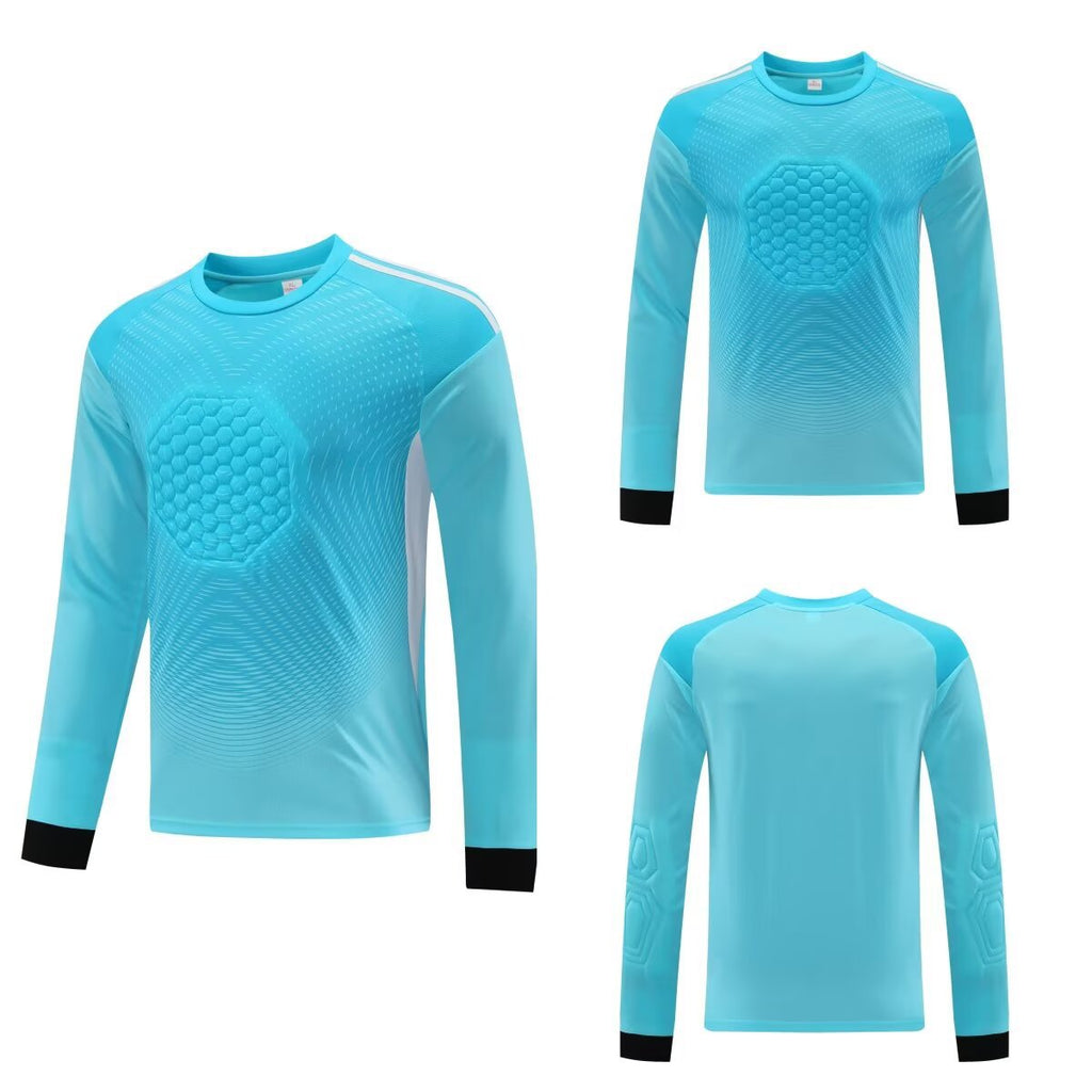 2025 football goalkeeper suit suit men's and women's competition dragon gate suit cross-border foreign trade children's competition breathable long sleeve summer