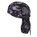 Cross-border Sports Running Headscarf Printed Skull Pirate Hat Baotou Hat Breathable Pullover Hat Lined Riding Cap