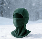 Fleece-Lined Winter Windproof and Warm Face Mask, Cold-Proof Face Protection for Skiing and Cycling, Neck Warmer, Hat and Earmuffs All-In-One Hat