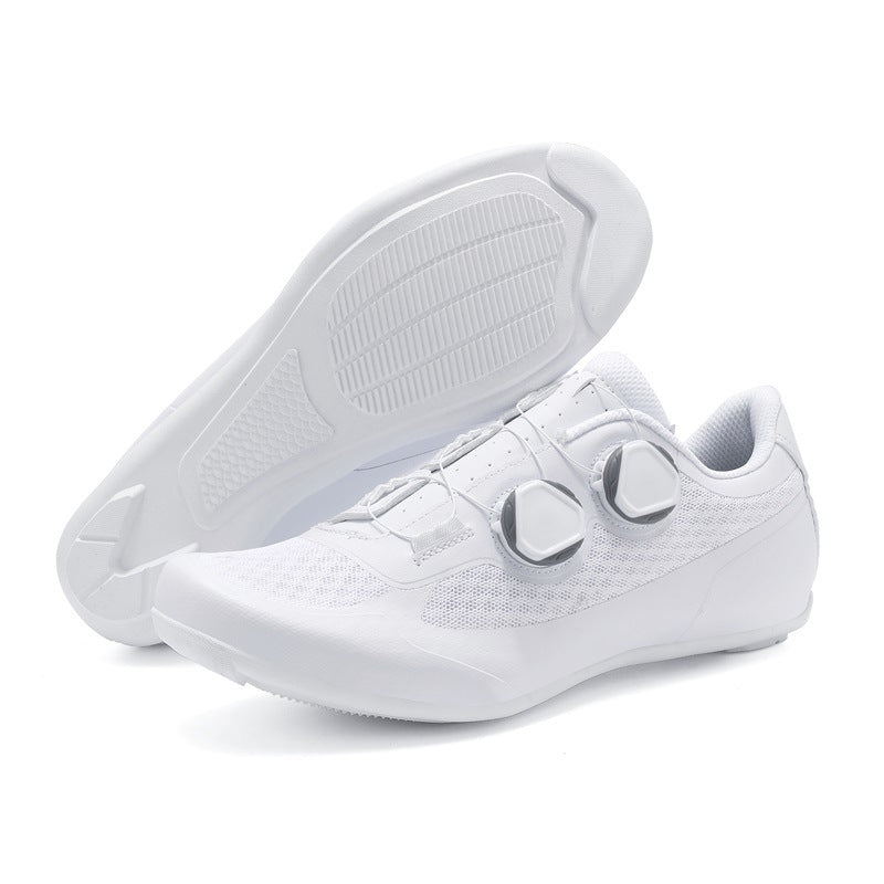 2025 New Summer Bag-Soled Road Bike Lock Shoe Set for Men Breathable Seamless Lock-Free Cycling Shoes Nylon Hard Sole