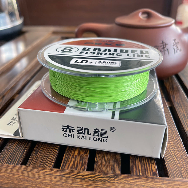 Fishing Line Main Line Ya PE Line 100 m Braided Line 8 Tall Ma Yuantou Fishing Line Super Pull Fishing Gear Wholesale