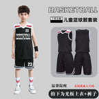 Children's Basketball Uniform Set Men's Basketball Team Uniform Jersey Basketball Training Camp School Sports Meeting Children's Basketball Team Uniform Number Printing