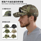 New Mesh Camouflage Baseball Cap Military Tactical Outdoor Mountaineering Sun Hat with Velcro Sun Protection Cap Duckbill Cap