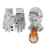 Camouflage Fleece-Lined Hood for Cycling, Dustproof, Men's Warm Fishing Mask, Face Covering, Face Protection, Windproof Hood, Winter