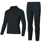 3mm Couple's Diving Wetsuit for Women, Two-Piece Long-Sleeve and Long Pants, Warm, Cold-Proof, Sun-Protective, Wet-Style Surfing, Snorkeling, and Swimming Suit
