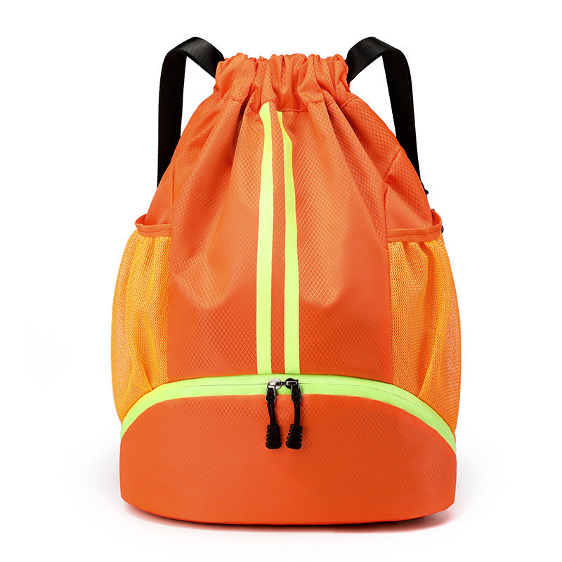 Basketball Bag, Swimming Bag, Dry and Wet Separation Swimsuit Storage Bag, Sports Backpack, Drawstring Backpack, Special for Swimming