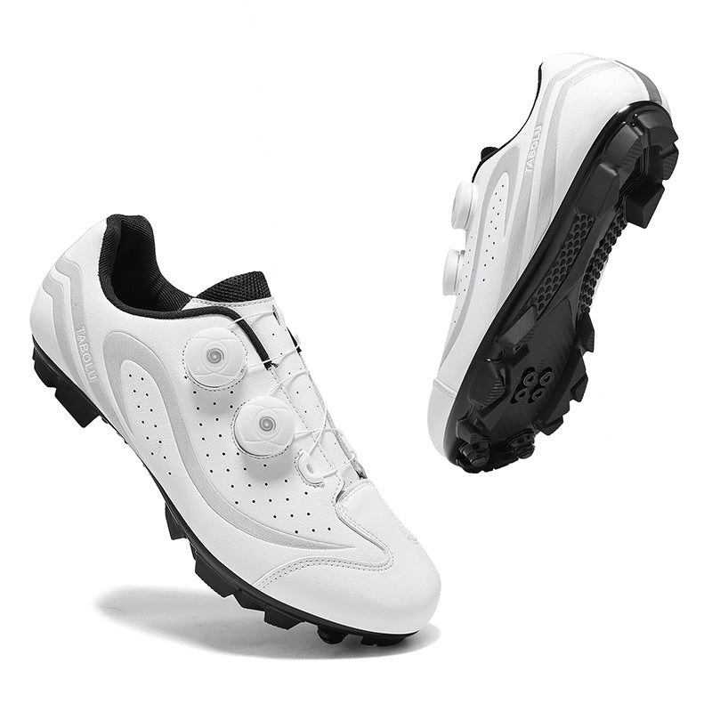 2025 New Road Car Lock Shoes Hard Bottom Breathable Bicycle Shoes Men's Mountain Bike Lock Shoes Lockless Cycling Shoes Power-assisted