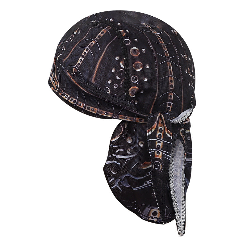 Cross-border Fashion Sports Pirate Hat Chef Outdoor Fitness Sweat-absorbent Turban Adult Sunscreen Baotou Riding Cap