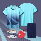 [Zhengxiang Factory Store] Table Tennis Suit Men's and Women's Quick-drying Short-sleeved Sports Training Competition Suit suit