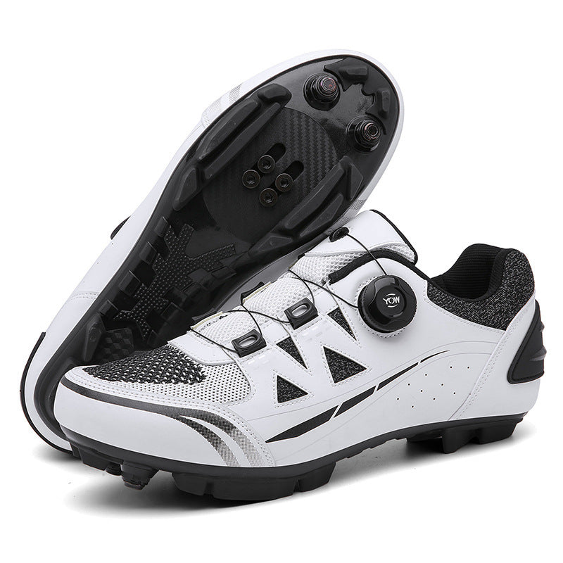 2023 Cross-border New Road Self-locking Riding Shoes Hard Sole Mountain Bike Shoes Power Bicycle Lock Shoes Men's Riding