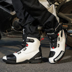 Waterproof Boots, Motorcycle Shoes, Motorcycle Boots, Non-Slip Mid-Top Rider Shoes, Riding Shoes, Motorcycle Shoes, Men's Motorcycle Travel Shoes