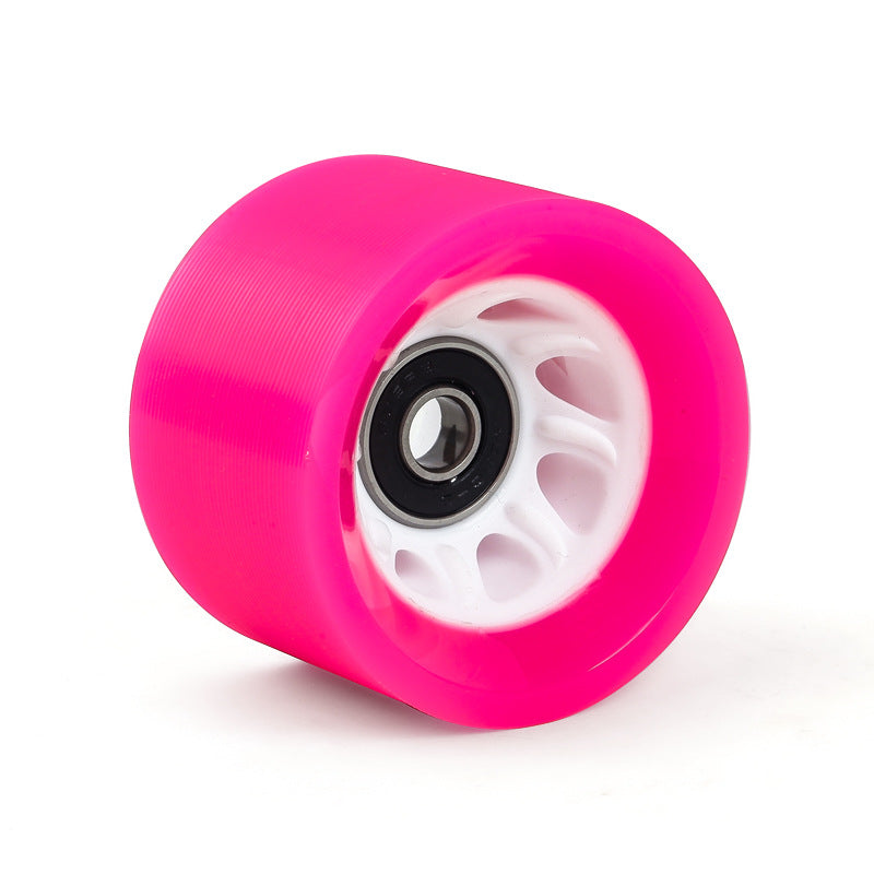 Double-row roller skates wear-resistant carpool four-wheel skates high hardness speed pulley roller skates skateboard universal Pu wheel