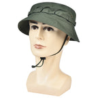 BENNI Hat Sun Protection Military Fan Tactical Hat Men's Outdoor Mountaineering Fisherman Hat Big-brimmed Sunshade Hat Round-brimmed Cowboy Hat