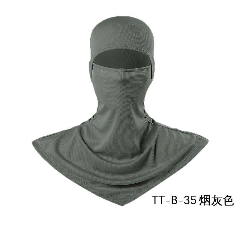 Summer Fishing Full Face Sun Protection Mask Outdoor Dustproof and Anti-Uv Hood Breathable Quick-Drying Sweat-Absorbent Cycling Hood