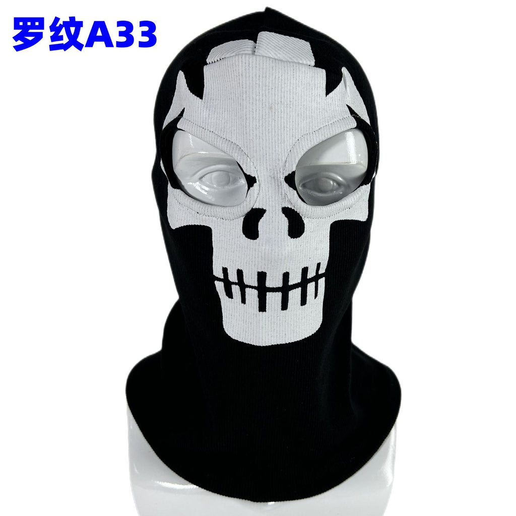 Cross-border manufacturers Halloween cs headgear call of duty personality ghost headgear windproof warm riding headgear mask