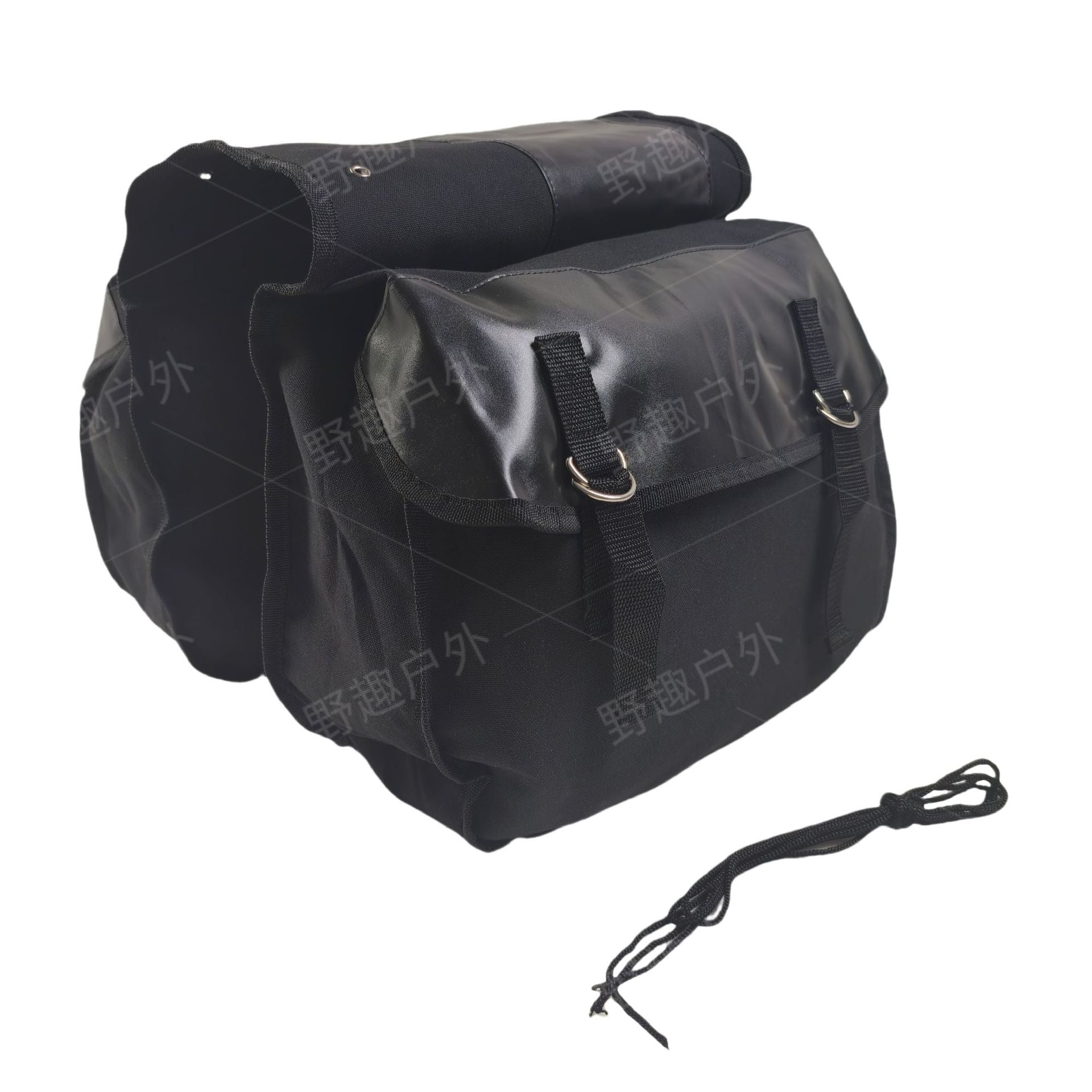 Multifunctional Bicycle Side Hanging Large Capacity Bag Motorcycle Electric Vehicle Rear Seat Cosmetics Bag Canvas Backpack