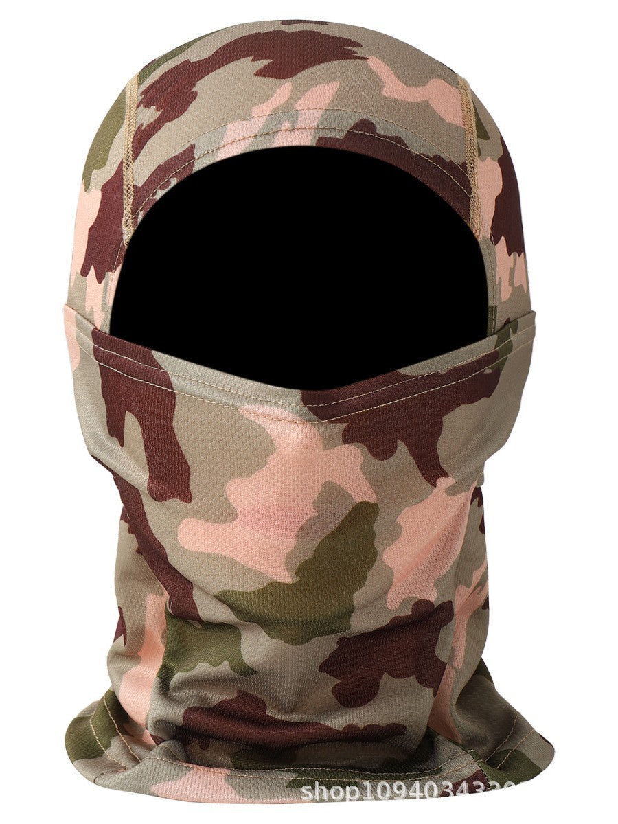 New cross-border motorcycle headgear outdoor dustproof sun riding mask balaclava cap summer tactical camouflage