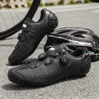 Road Bike Lock Shoes, Bicycle Riding Shoes, Lock-Free Summer Hard-Soled Mountain Bike Breathable and Wear-Resistant Professional Cycling Lock Shoes