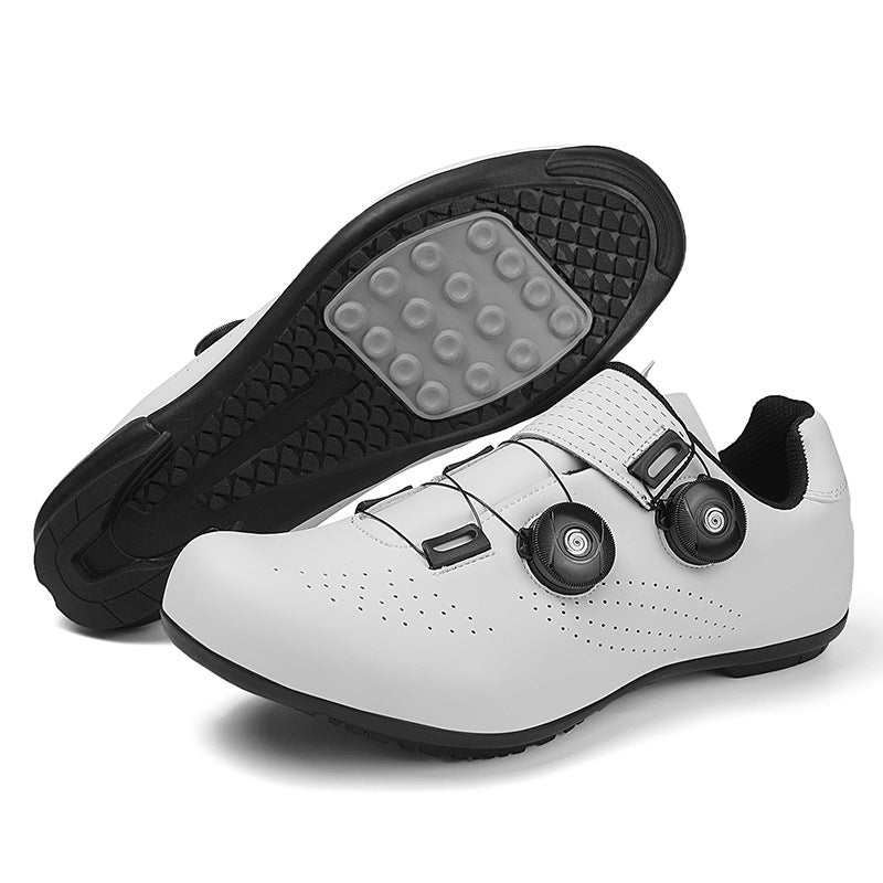 2108 New Road Car Lock Shoes suit Hard Bottom Bicycle Shoes Men's Outdoor Mountain Lockless Riding Shoes Women's Breathable