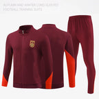 Football Training Clothing suit Men's Jersey Long Sleeve Winter Competition Team Clothing Adult Children's Jersey appearance uniform Football uniform