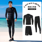 Sun Protection Quick-Drying Diving Suit Split Long-Sleeved Long Pants Swimwear Jellyfish Suit Couple Warm Men's Swimwear Women's Surfing Suit