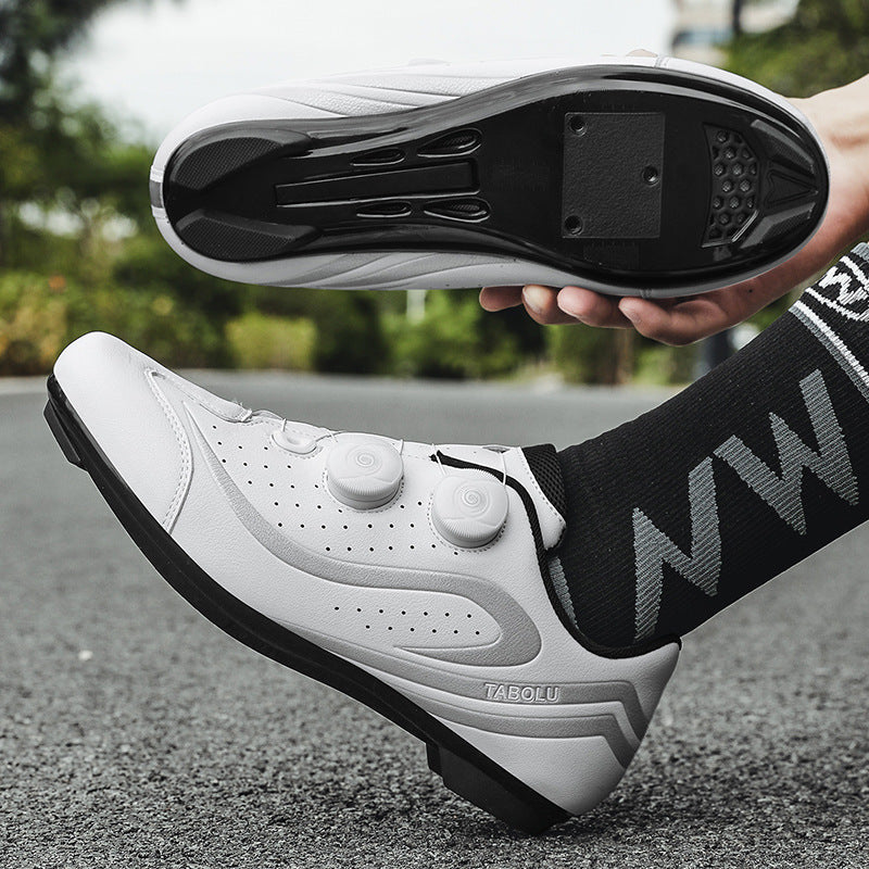 2025 New Road Car Lock Shoes Hard Bottom Breathable Bicycle Shoes Men's Mountain Bike Lock Shoes Lockless Cycling Shoes Power-assisted