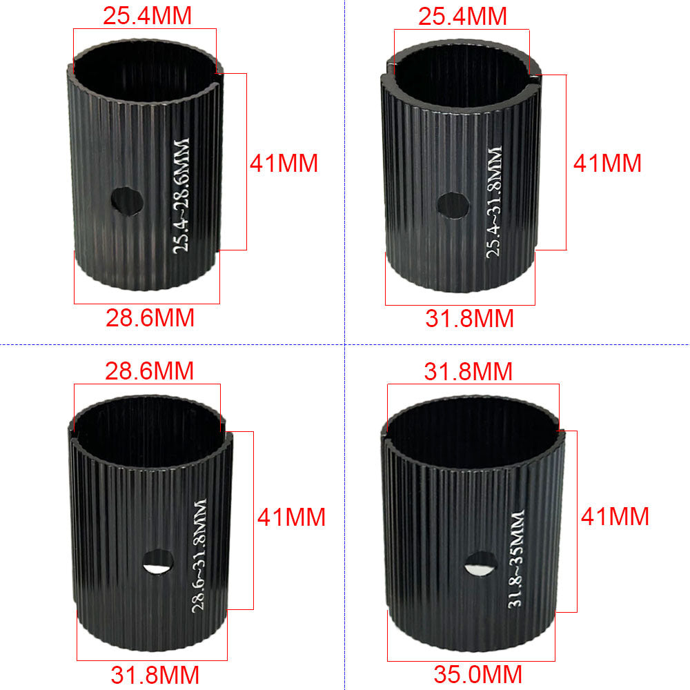 Bicycle handlebar conversion film 25.4 to 31. 8MM /31.8 to 35MM aluminum alloy handle vertical gasket reducer sleeve