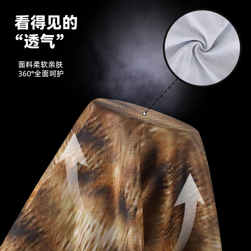 Amazon's New Product, Funny Outdoor Cycling 3D Animal Mask, Sweat-Absorbent and Cute Cat Series Sun Protection Hood