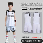 Children's Basketball Uniform Set Men's Basketball Team Uniform Jersey Basketball Training Camp School Sports Meeting Children's Basketball Team Uniform Number Printing