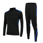 Autumn and Winter adult jersey competition team class uniform children's half zipper football uniform training uniform suit printed