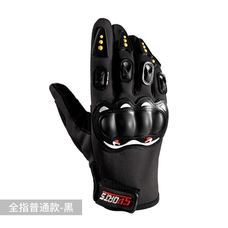 Motorcycle Riding Gloves for Men and Women, All-Season Motorcycle Off-Road Hard-Shell Anti-Fall and Anti-Slip Half-Finger Tactical Gloves