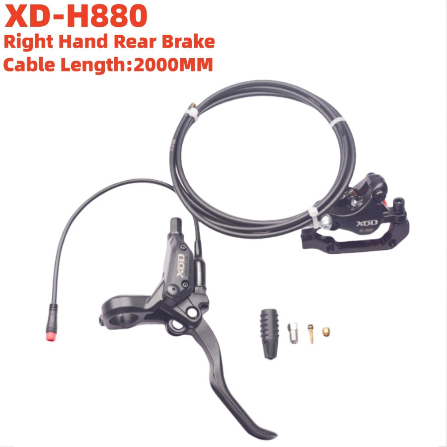 XOD electric bicycle scooter oil brake waterproof 2-core power-off brake disc brake XD-H800 / XD-H880