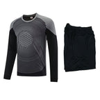 2025 Football Goalkeeper suit Long Sleeve Competition Training Team Uniform Breathable Children's Cross-border Foreign Trade Jersey Printable