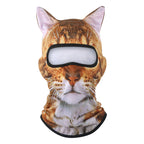 Amazon's New Product, Funny Outdoor Cycling 3D Animal Mask, Sweat-Absorbent and Cute Cat Series Sun Protection Hood