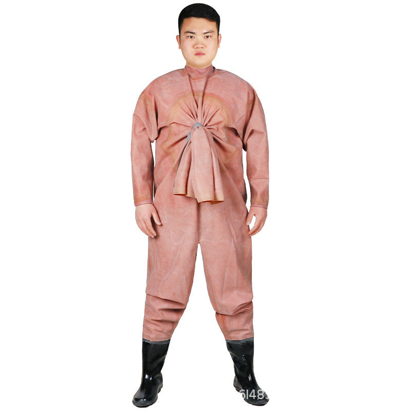 Wholesale full body water pants outdoor wear-resistant one-piece wading pants fishing digging lotus root fishing