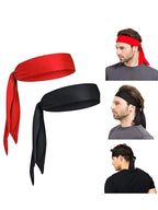 Men's and Women's Sports Hair Band Sweat Absorbent Headband Breathable Quick-drying Hair Band Solid Color Tennis Headband Strap Pirate Headband