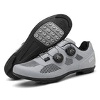 New Lock-Free Cycling Shoes Flat Pedal Spring and Summer Men's and Women's Road Bike Lock Shoes Mountain Bike Power-Assisted Shoes Hard Sole