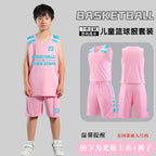 Children's Basketball Uniform Set Men's Basketball Team Uniform Jersey Basketball Training Camp School Sports Meeting Children's Basketball Team Uniform Number Printing