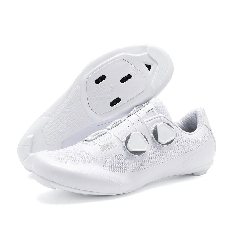 2025 New Summer Bag-Soled Road Bike Lock Shoe Set for Men Breathable Seamless Lock-Free Cycling Shoes Nylon Hard Sole