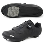 Cross-Border Locking Cycling Shoes, Hard-Soled Mountain Road Bike Locking Shoes, Pure Black Power-Assisted Cycling Shoes, Cycling Sports Shoes