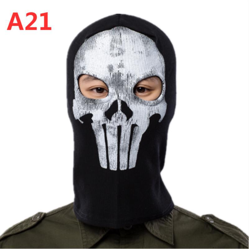 Cross-border manufacturers Halloween cs headgear call of duty personality ghost headgear windproof warm riding headgear mask