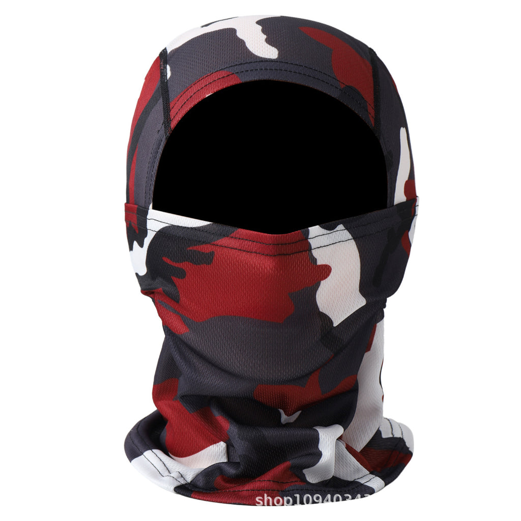 New cross-border motorcycle headgear outdoor dustproof sun riding mask balaclava cap summer tactical camouflage