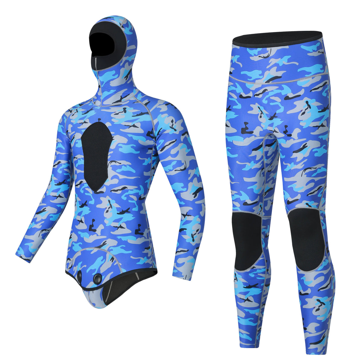 Split Diving Suit 3mm Deep Snorkeling Swimming Long Sleeve Cold-proof Warm Elastic Surf Fishing Jellyfish Suit Fish Hunting Suit