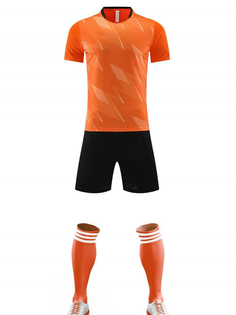 Football Uniform Suit Men's and Women's Game Team Uniform Adult Children's Sports Short-Sleeved Training Uniform Summer Breathable Football Jersey