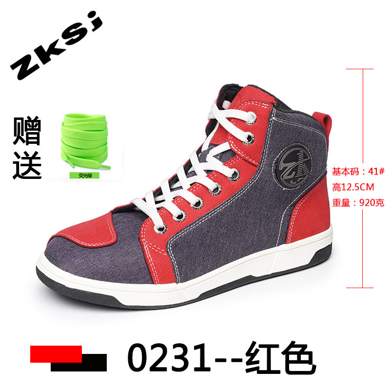 Cross-border motorcycle riding shoes motorcycle boots four seasons breathable anti-fall knight equipment road racing shoes parkour shoes four seasons