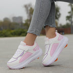Student heelloo shoes four-wheeled children can walk and slide for men and women detachable with wheels sneaker in stock wholesale