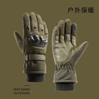 Motorcycle Gloves for Summer Season, Men and Women, for Motorcycle Riding, Outdoor Sports, Fleece-Lined, Thickened, Warm, Cold-Proof, Tactical Gloves