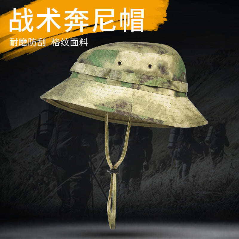 BENNI Hat Sun Protection Military Fan Tactical Hat Men's Outdoor Mountaineering Fisherman Hat Big-brimmed Sunshade Hat Round-brimmed Cowboy Hat