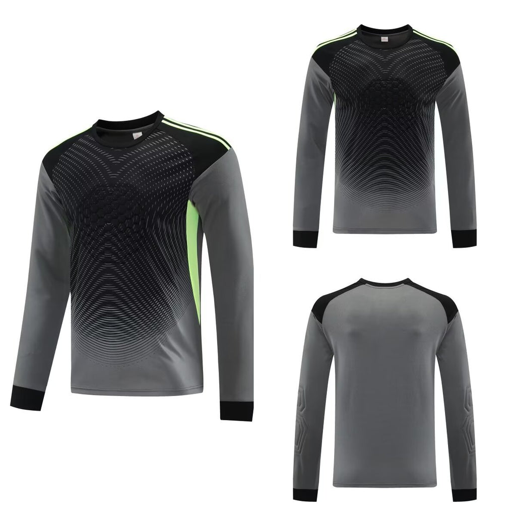 2025 football goalkeeper suit suit men's and women's competition dragon gate suit cross-border foreign trade children's competition breathable long sleeve summer